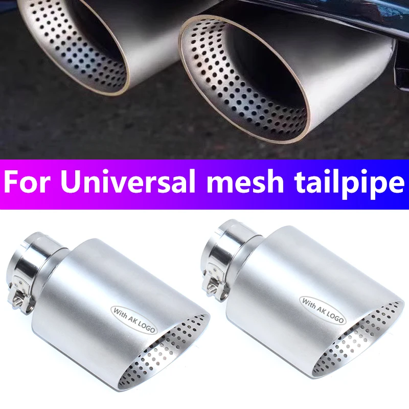 

Matte Stainless Steel Muffler Exhaust Tip For Golf R GTI MK7 Exhaust System Single Universal Tube Nozzle 60mm 63mm