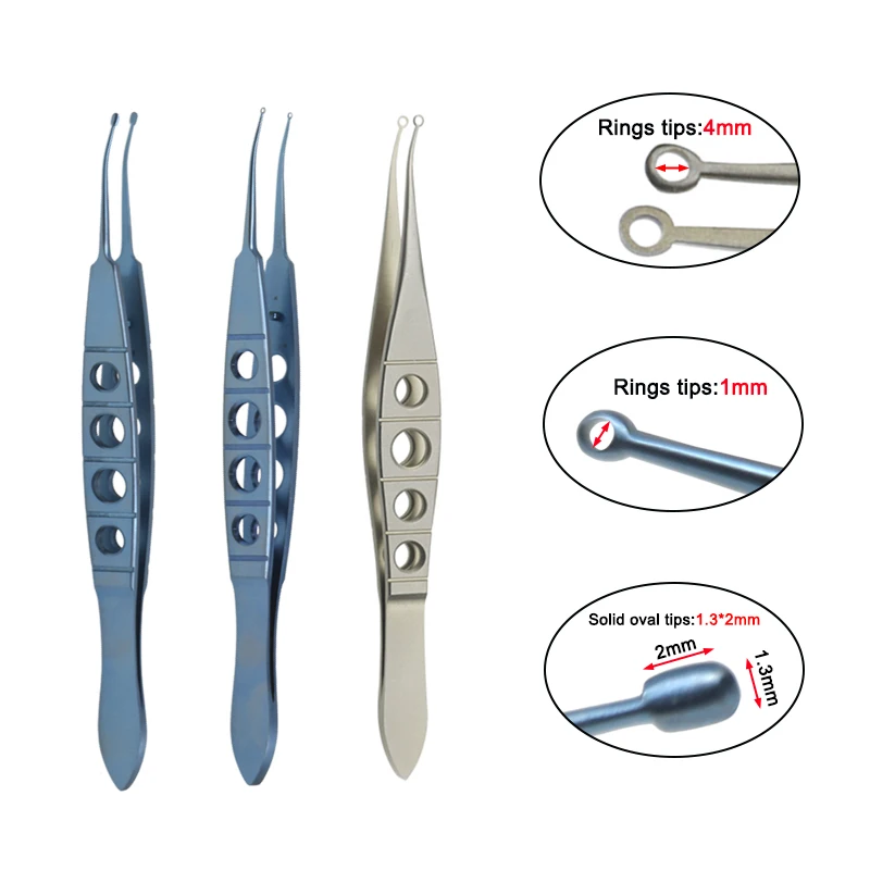 Ophthalmic Perone LASIK Forceps Tweezers Plastic Surgery Forceps Titanium Alloy/stainless Steel Ophthalmic Instrument