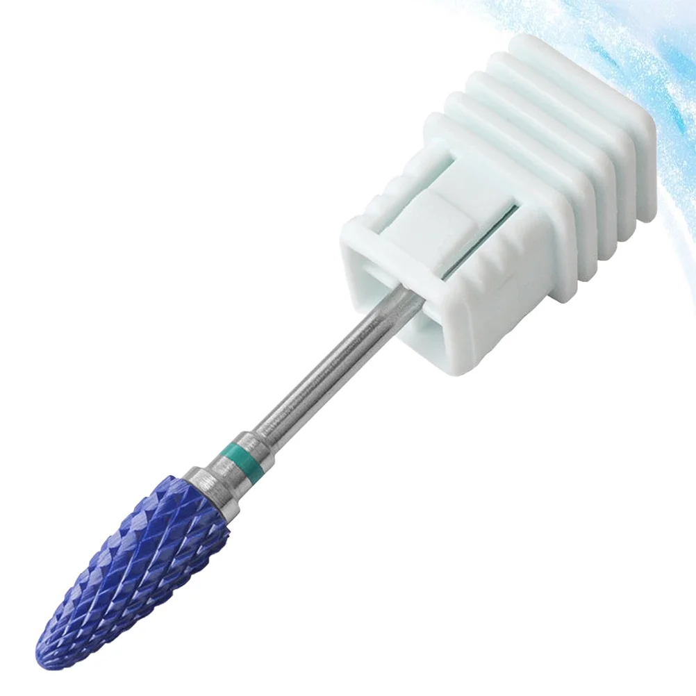 1 مجموعة السيراميك مسمار لقمة ثقب مجموعة البولندية رئيس مانيكير أداة على المدى الطويل استخدام إزالة اللوازم الميتة الأزرق مسمار لقمة ثقب