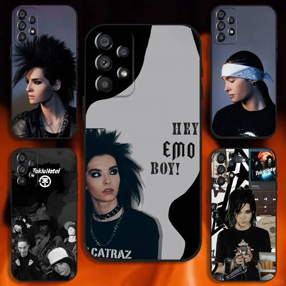 

Singer Bill Tom Kaulitz Tokio Hotel Phone Case For Samsung Galaxy A20,A21s,A22,A31,A32,A52,A53,A72,73,A80 Soft Black Cover