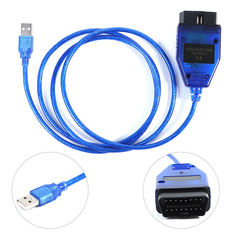 Hot sale 1set VAG-COM 409 Com Vag 409.1 Kkl USB Diagnostic Cable Scanner Interface