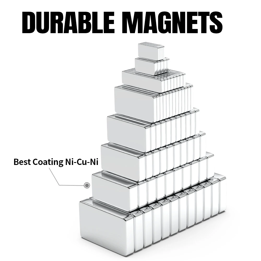 Super Strong Neodymium Magnet 10/20/25mm X 5/10/15mm X 1/2/3/4/5mm N35 NdFeB Block Powerful Permanent Magnetic imanes