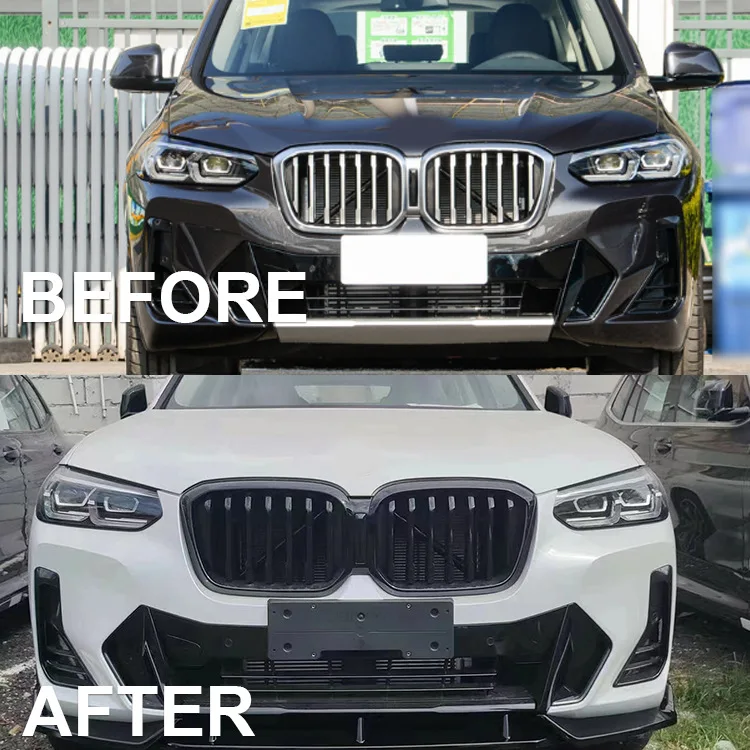 Front Bumper splitter spoiler Body Kit Diffuser For BMW X3 G01 X4 G02 IX3 G08 MP Style Front Shovel Skirt Board Auto Accessories