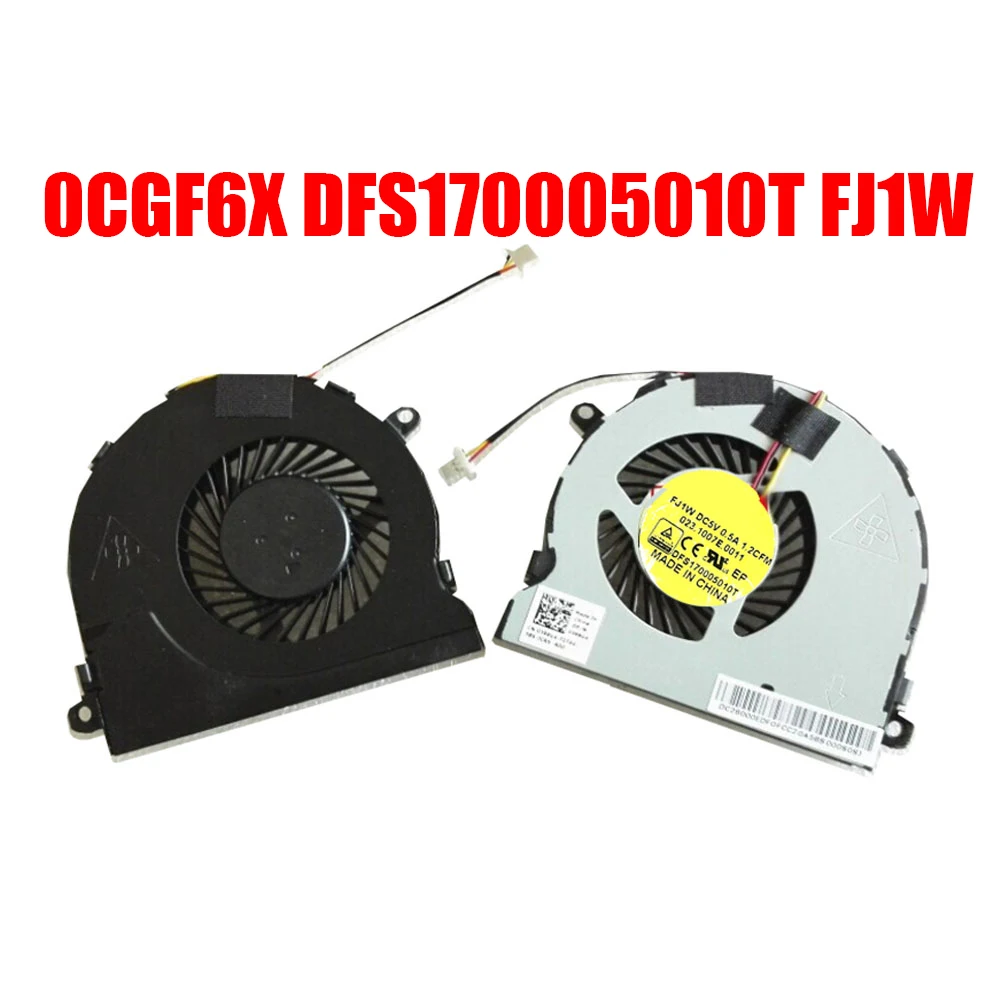 

Laptop CPU Fan For DELL For Inspiron 14 5447 5448 15 5542 5543 5545 5547 5548 5557 DFS170005010T FJ1W 0CGF6X CGF6X DC5V 0.5A New