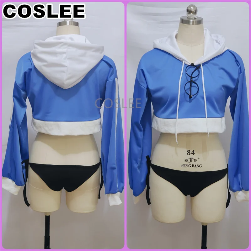 

COSLEE Blue Archive Kazekura Moe Game Suit Cosplay Costume Lovely Uniform Hoodie Top Shorts Role Play Halloween Outfit Women New