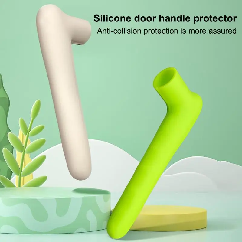 1Pcs Anti-Slip Anti-Static Doorknob Sleeve Silicone Door Handle Cover Anti Collision Kids Safety Doorknob Protector For Home