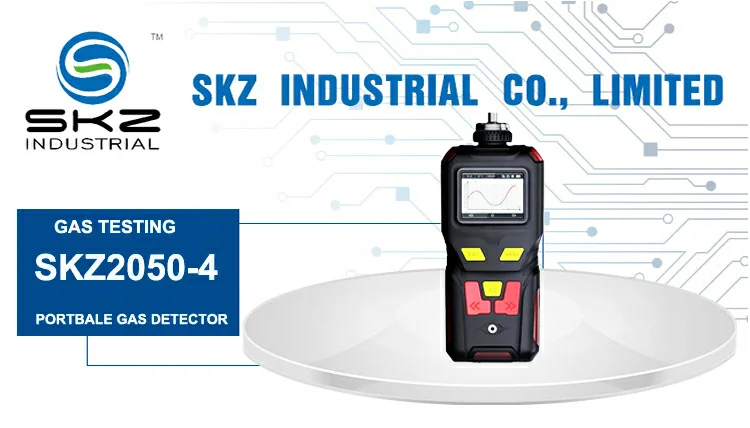 Tragbarer SKZ2050 – 4 Gastester, 3 Anzeigemodi, einstellbarer Alarm, USB-Aufladung – Detail 1