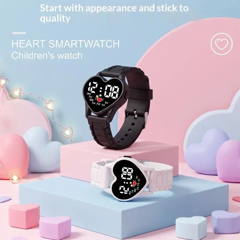 NEW Cute Smart Student Electronic Watch For Men Women Luminous Digital Wristwatches Casual Silicone Unisex Watch