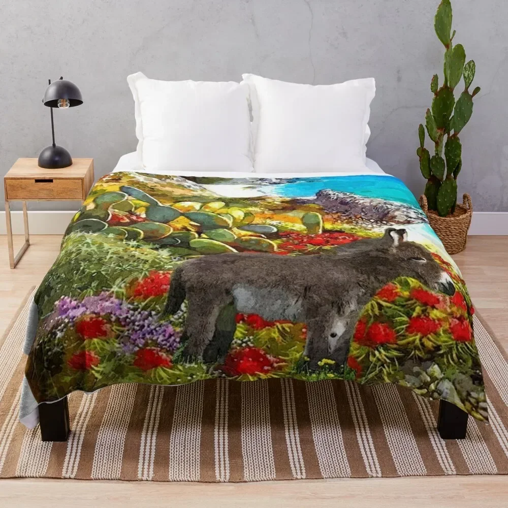 

DONKEY - ODY Throw Blanket Soft Breathable Blanket for Night Sleeping