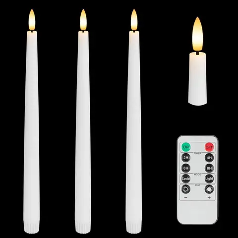 새로운 배터리 구동 LED 양초, 결혼식, 크리스마스, 발렌타인 데이 파티 장식으로 사용 불꽃없는 콘 모양의 양초