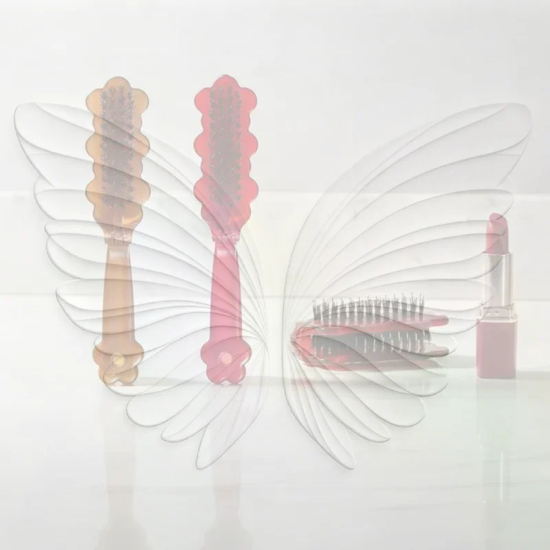 Foldable Bristle Comb Anti-Static Tangle-Free Portable Hair Styling Tool for Men Women Travel Home Use
