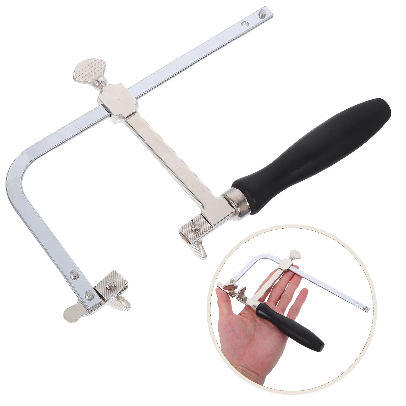 

Adjustable Hacksaw Frame U-Shaped Metal Cutting Saw Bow For Precision Curved Straight Cuts Jewelry Making Portable Sturdy