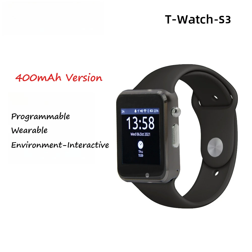 T-Watch-S3 ESP32-S3 Programmable Smart Watch with LoRa WiFi Bluetooth PMU Touch Screen for IoT Development