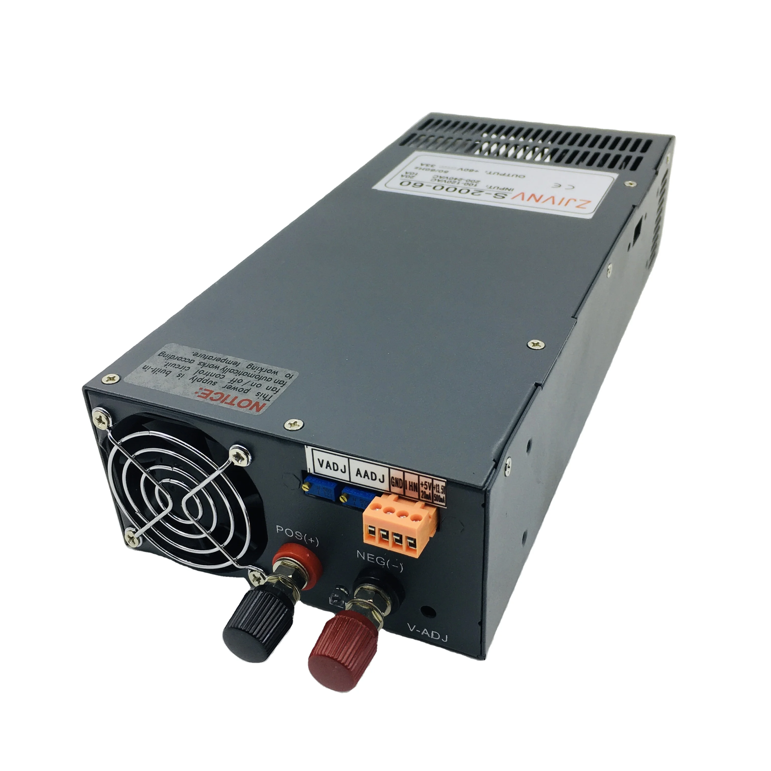 2000W AC-DC Adjustable Switching Power Supply 0-24V 0-83A CCTV Constant Current LED Power Supply