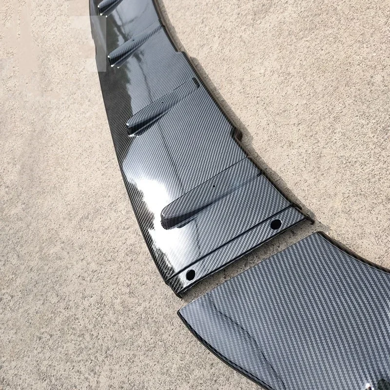 For VW Golf 7 MK7 7.5 GTI R-Line R Car Front Bumper Splitter Lip Diffuser Spoiler Cover Lower Splitter Blade Guard CS Style