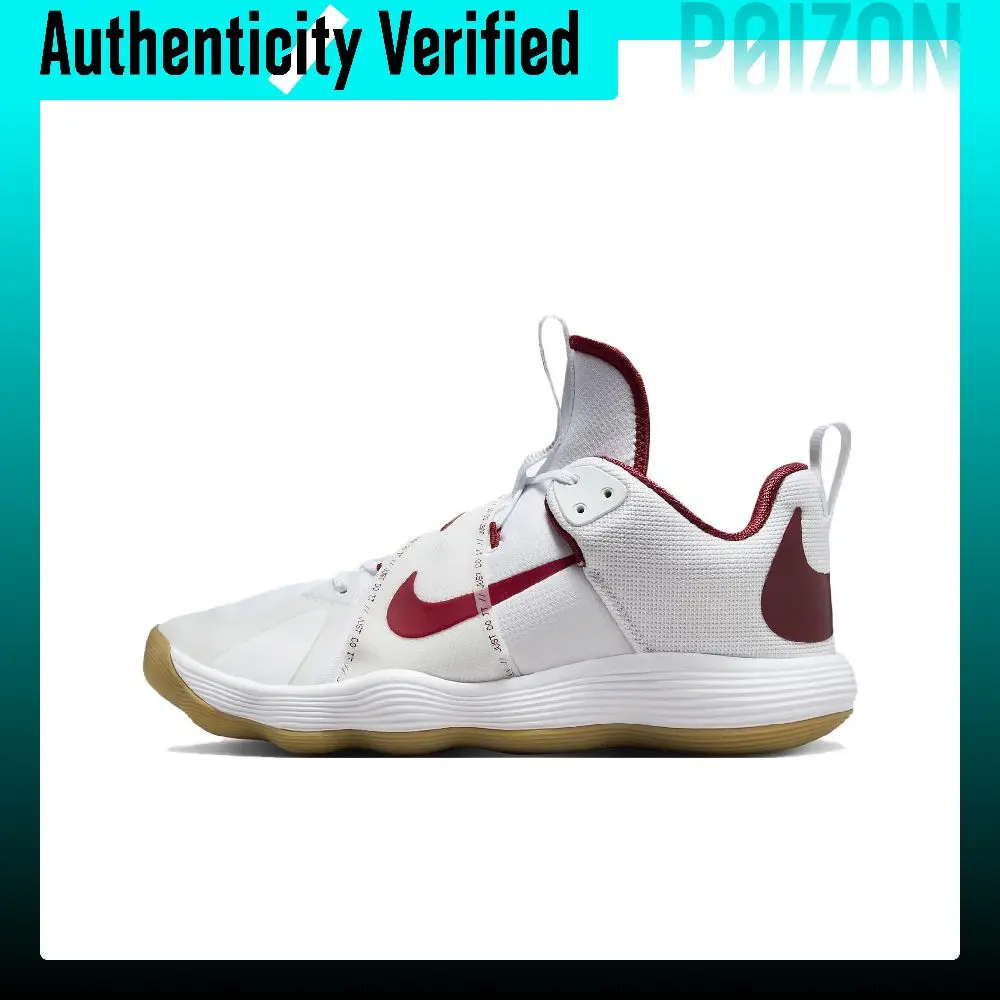 Nike React HyperSet LE Slip Resistant Abrasion Resistant Low top Basketball Shoes Unisex White DJ4473-101