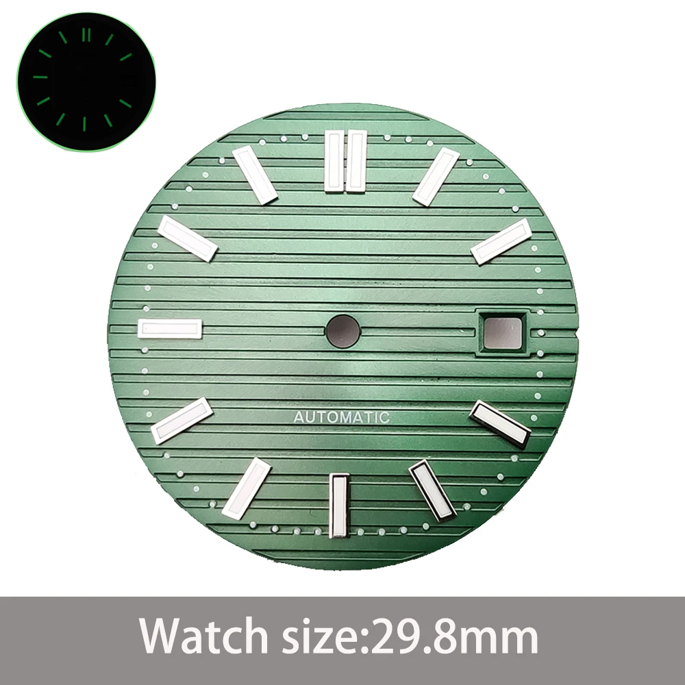 Luminous watch men's mechanical movement luxury Water ghost watch dial 29.8mm sterile new NH35 dial accessories