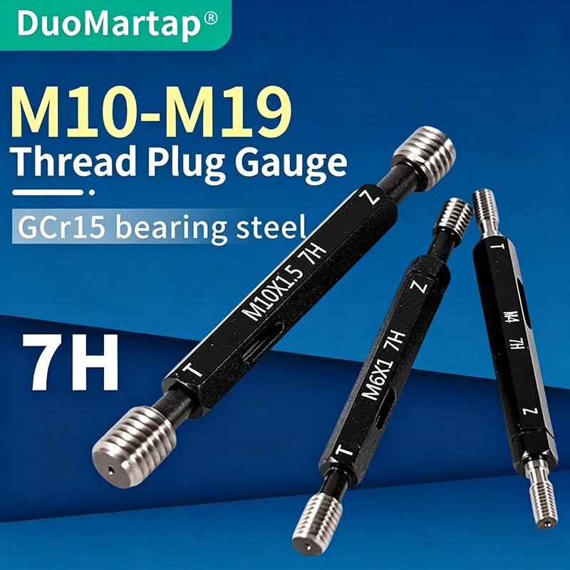 

DUO Martap 1 шт. Метрический калибр 7H M10-M19, высокоточный резьбовой калибр-пробка, прецизионный внутренний резьбовой калибр