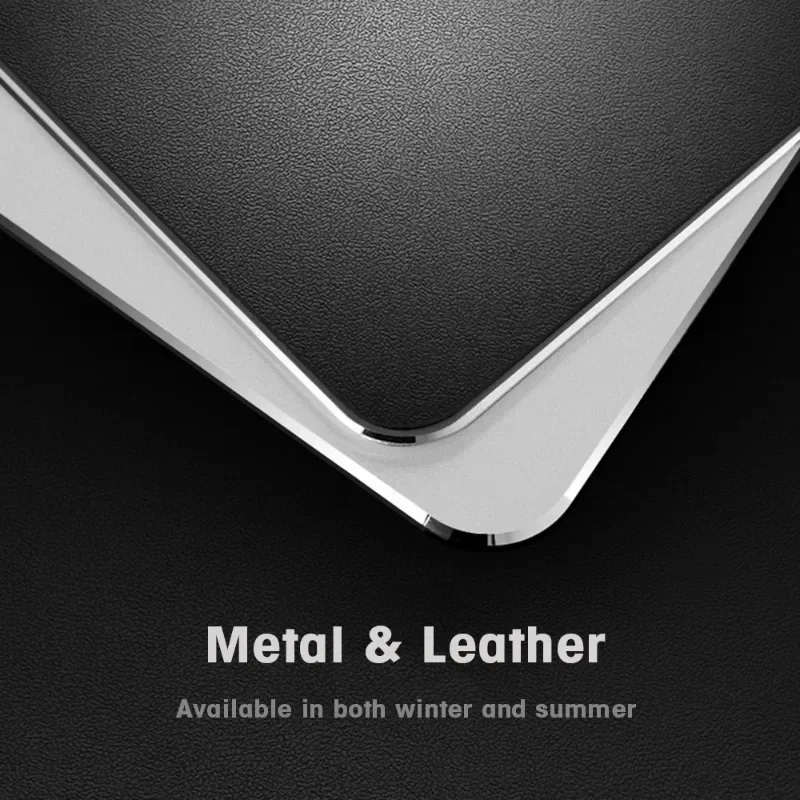 Metal Aluminum Mouse Pad Matte Finish Mat Hard Smooth Thin Mousead Double Side Waterproof Gamer Computer Mouse Mat For Office