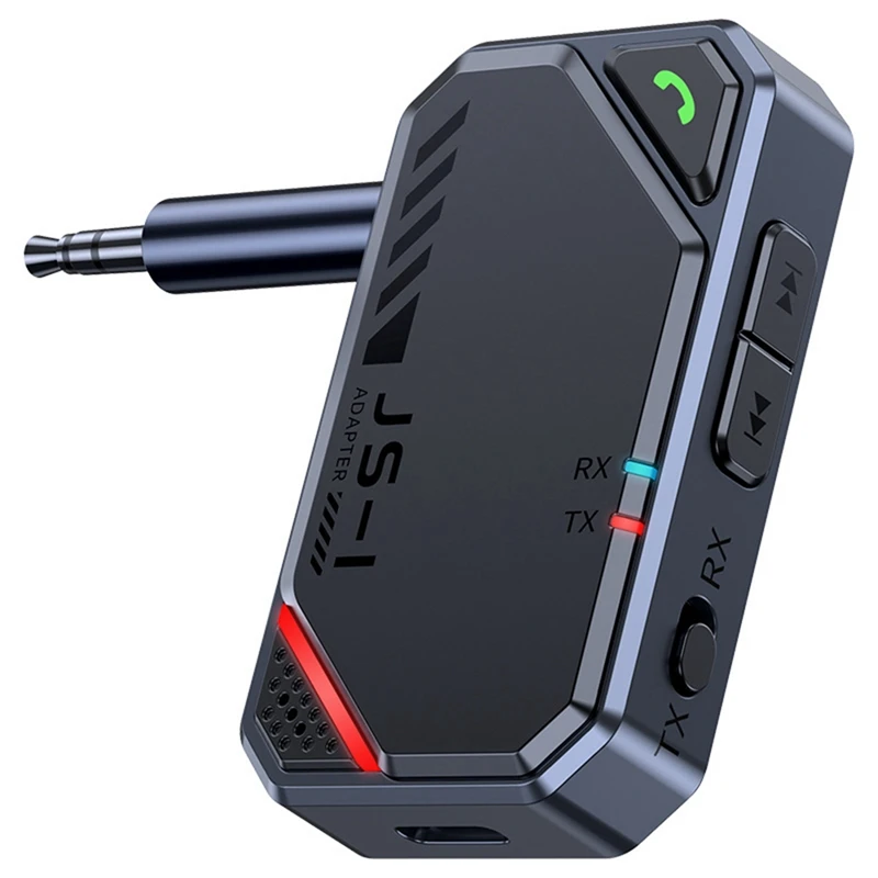 

CEA Airplane Bluetooth 5.4 Receiver Transmitter Adapter 3.5MM AUX MP3 Player HIFI Audio Adapter For PC TV Car Home Speaker