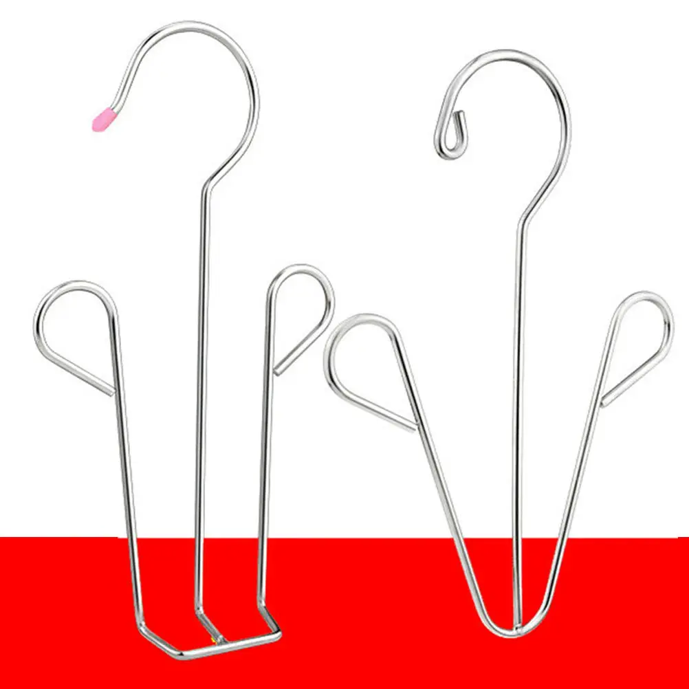 Stainless Steel Shoe Drying Rack 4 Pack Heavy Duty Boot Stand with Side Clips for Indoor Outdoor Use Quick Dry