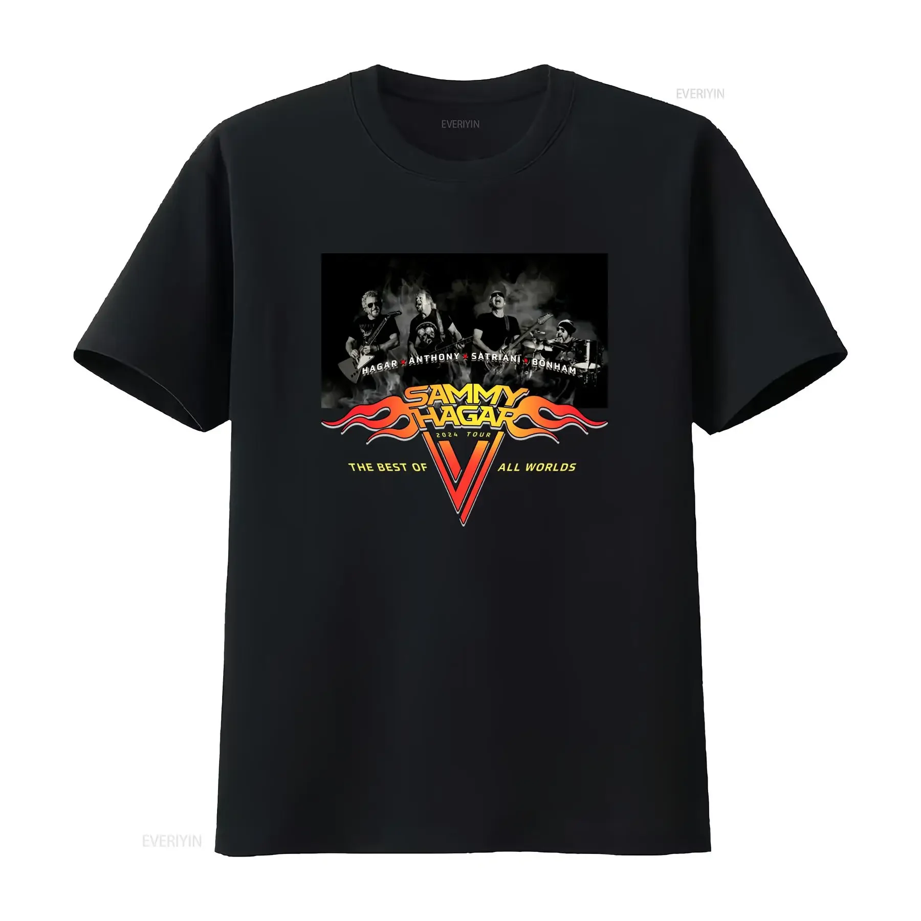 Sammy Hagar 2024 Tour Band Music Rock T Shirt S 5XL vintage Washed Casual Unisex Breathable homme streetwear Stylish Slightly