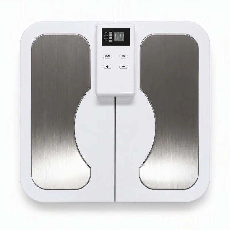 EMS Foot Heated Massager Portable Folding Foot Massager Heating Muscle Massage Relief Device