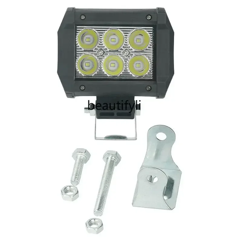 

S23 Motorcycle led square lights, work lights 6 beads, wholesale motorcycle modified six-mesh lights