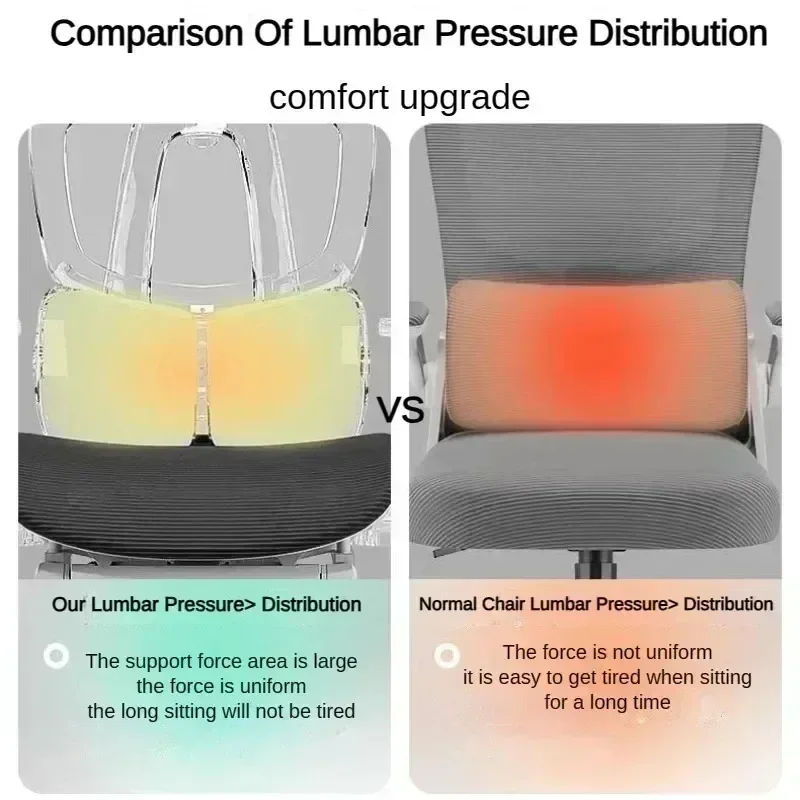 Ergonomic High Back Mesh Office Chair Adjustable Lumbar Support 145° Reclining Swivel Gaming Desk Chair.