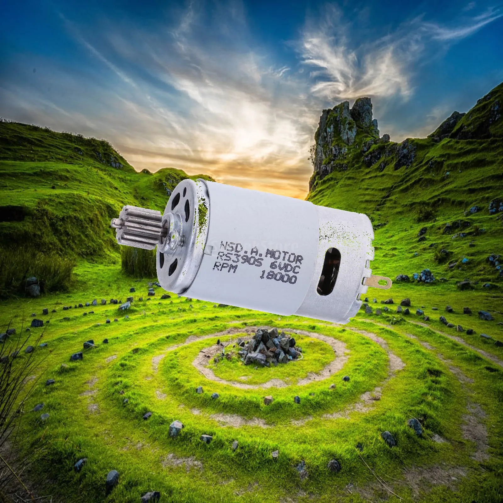 Remote Control Car Motor Micro Electric Motor Metal Gearbox Parts for Children Electric Car