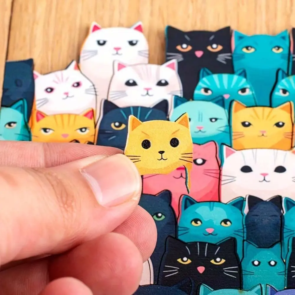 Creative Special-shaped Wooden Puzzles High Challenge Home Decor Cat Puzzles Irregular Animal Cat Jigsaw Kids Toy