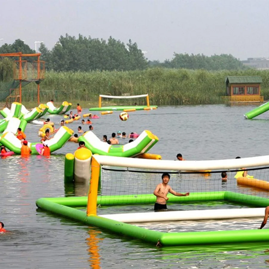 

Outdoor Inflatable Volleyball Court PVC Tarpaulin Inflatable Floating Water Equipment for Sale