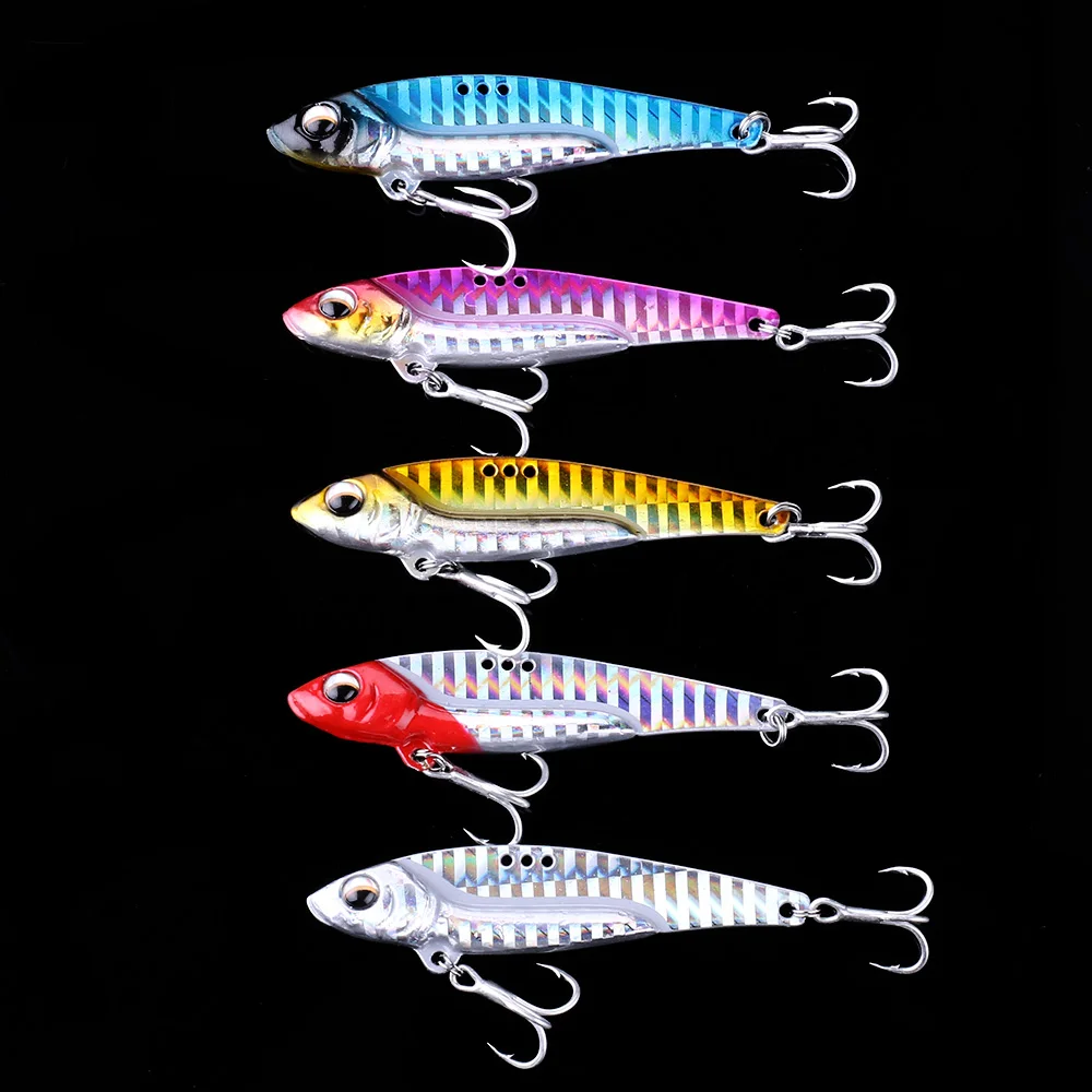 1PCS Metal VIB 13g/16g/20g Fishing Lure Vibration Spoon Hard Baits Crankbait Wobbler Swimbait Cicada VIB Tackle