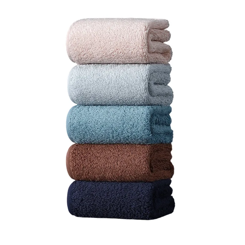 Extra-Long Staple Cotton Towel 100% Cotton Thickened Highly Absorbent Face Towel Soft All-Cotton Facial Cloth with Hanging Loop