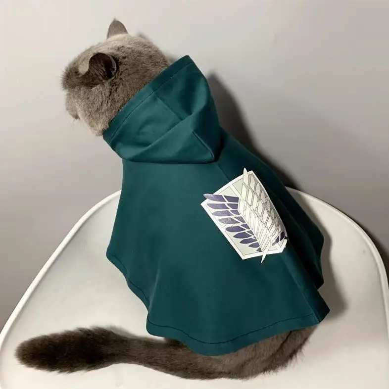 Attack On Titan Pet Wings Of Cape Four Season Anti Shedding Coat Freedom Cat