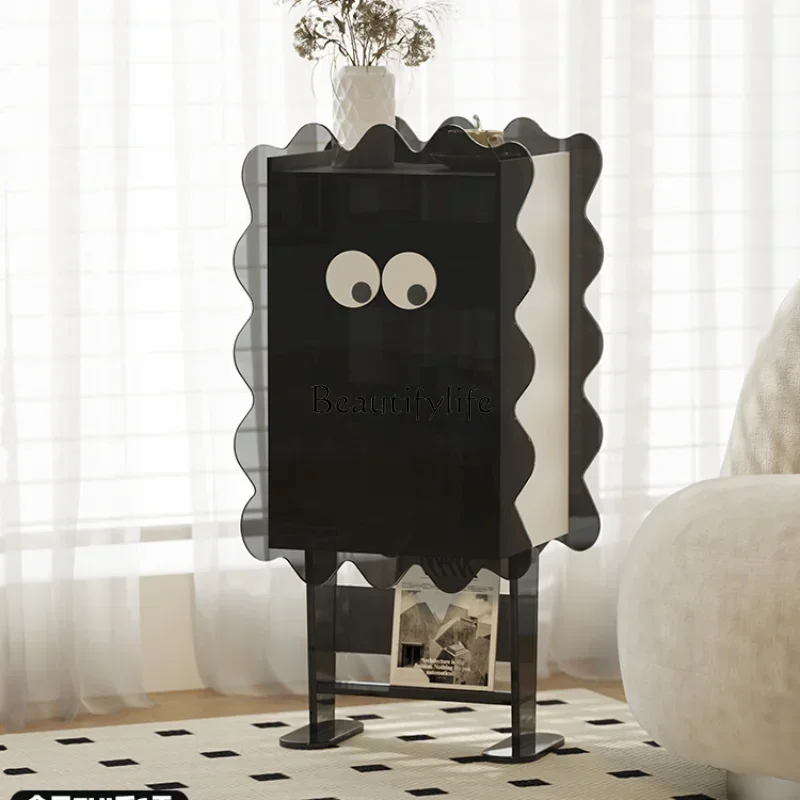 

FG17Big eyes living room TV sofa side cabinet porch storage locker modern