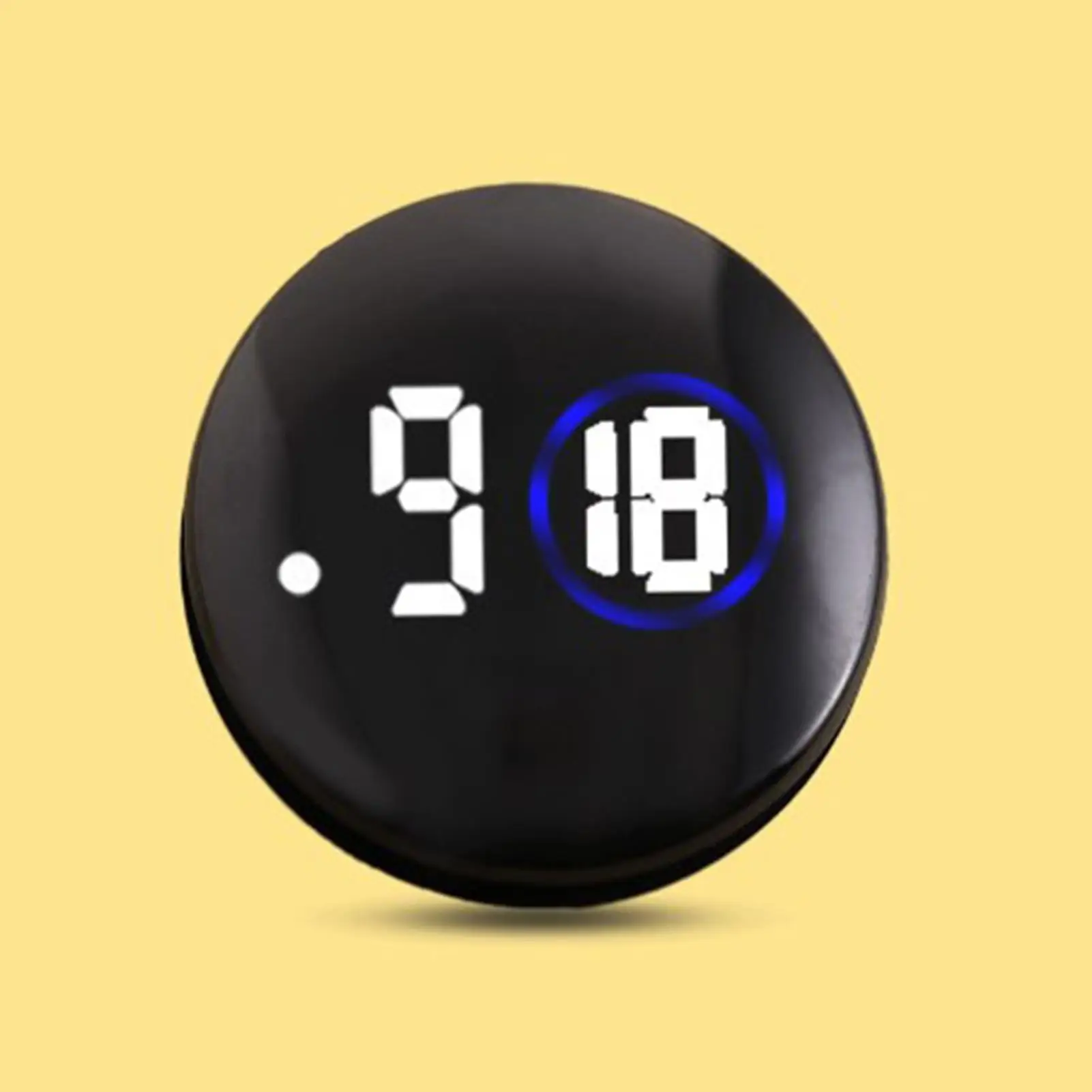 Black LED Car Clock Luminous Automobiles Internal Stick-On Mini Digital Clocks Auto Ornament Car Accessories