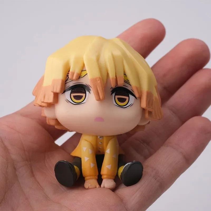 Demon Slayer Anime Kawaii Figure Model Tanjirou Nezuko Zenitsu Inosuke Kimetsu No Yaiba PVC Collect Desktop Decoration Toys - view 2