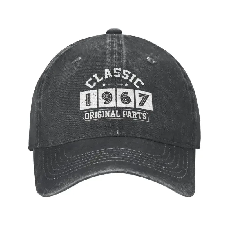 Personalized Cotton Classic 1967 All Original Parts Birthday Gifts Baseball Cap for Men Women Adjustable Dad Hat Outdoor