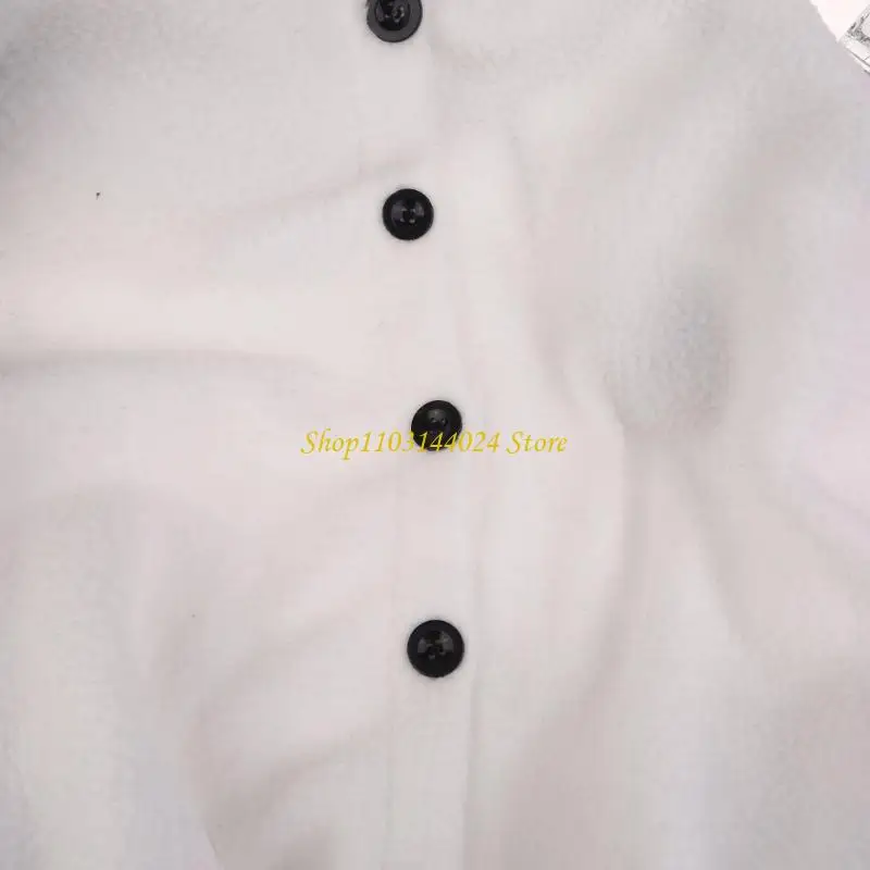 

N5KE женские толстовки из искусственного флиса для куртки Panda Ears с длинным рукавом и пуговицами, пот