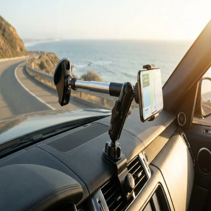 

360° Rotation Rearview Mirror Car Phone Holder Universal Adjustable Phone Mount Bracket GPS Stand Support for Mobile Phones, Sta