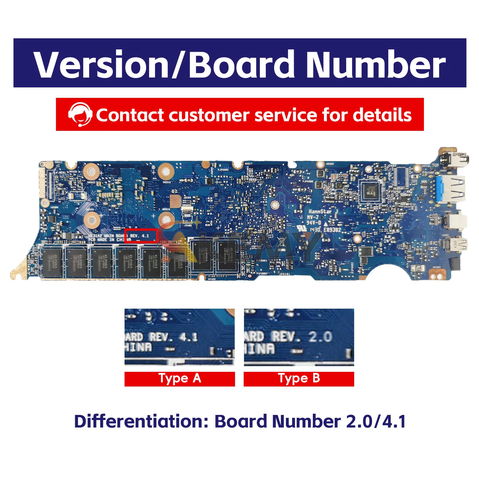 UX31A2 Laptop Motherboard For ASUS ZenBook UX31A UX31A2 Notebook Mainboard With I3 I5 I7 CPU 100% Tests OK Fast Shipping Stk