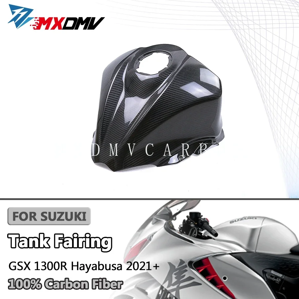 Для Suzuki Hayabusa GSX1300R GSX-1300R 2026 2025-2023 100% 3K полностью настоящее углеродное волокно обтекатель бака мотоцикла комплект обтекателя велосипеда