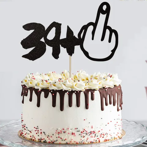 украшение на торт на 40-летие отзывы - №4