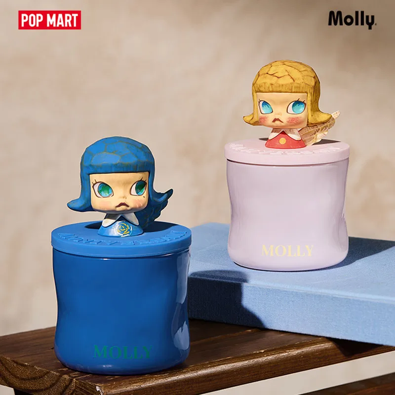 

POPMART MOLLY Anniversary Sculpture Classic Return 2 Series Scented Candle Toys Mistery Caixa Cute Model Girl Birthday Gift