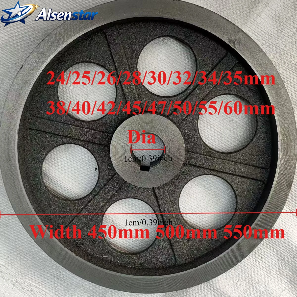 Thicken A Type Double Slot Pulley Width 450mm 500mm 550mm V-Belt Pulley Material Cast Iron Power Tool Accessories