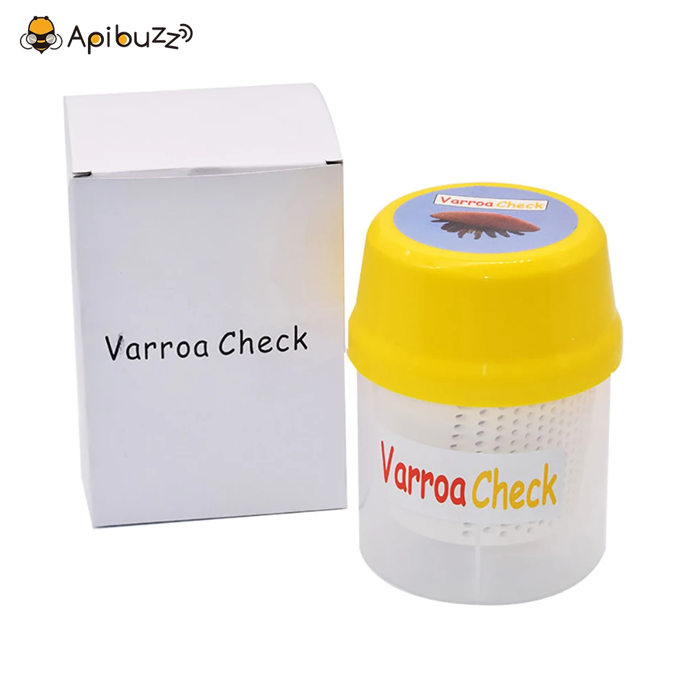 Varroa Mite Test Bottle: Easy Check Bee Mite Infestation Monitor for Beekeepers - Hive Beekeeping Supplies - Bee Equipment