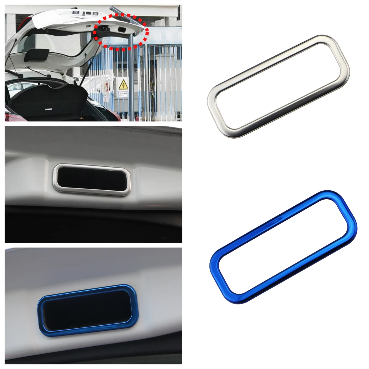 Cubierta Decorativa para la Manija del Maletero Trasero del Coche, para Nissan Kicks 2017-2025, Acero Inoxidable, Accesorios de Decoración