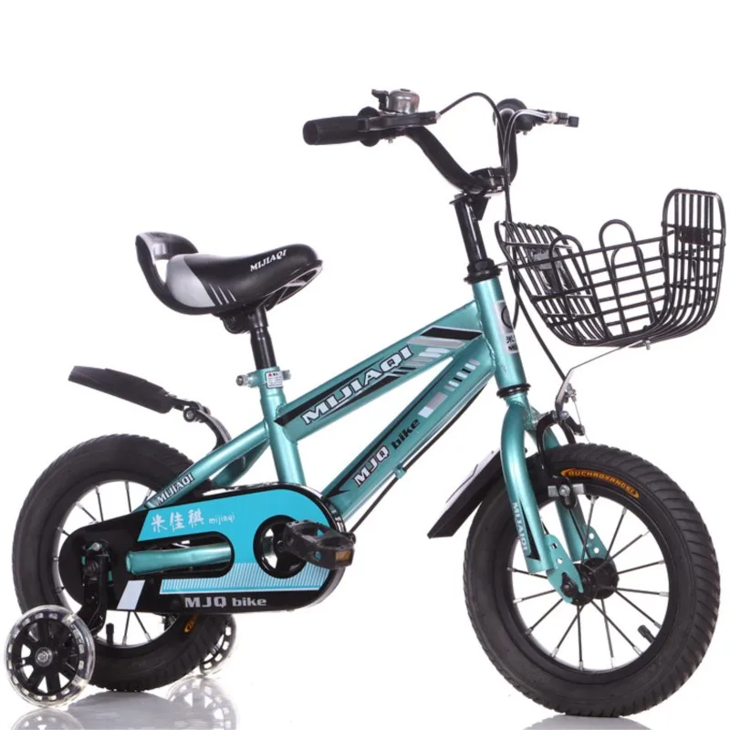 Carbon Steel Children's Bicycle 12-14-16-18-20 Inches For Boys And Girls Baby With Back Seat Pedal Scooter Mountain Road Bike