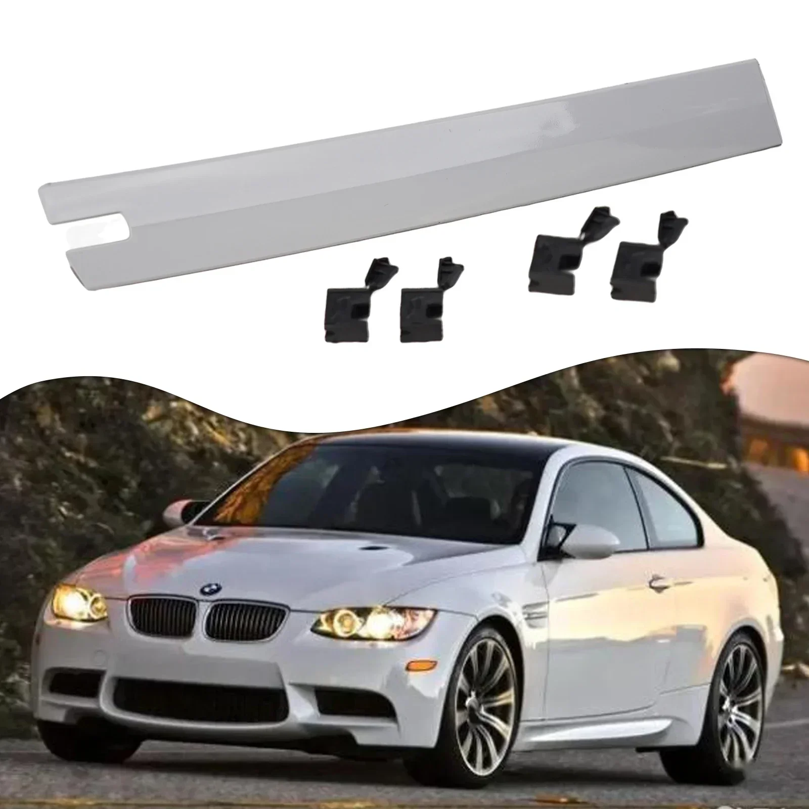 5 قطعة/المجموعة اليسار للتحويل سقف صب + مقاطع لسيارات BMW 3 سلسلة للتحويل (E93) 2007-2010 # 54377184037 / 54377187747   الجزء البلاستيكي